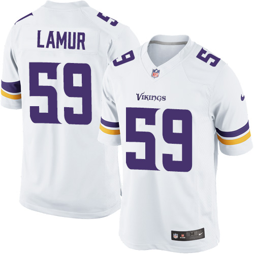 Youth Limited Emmanuel Lamur Nike Jersey White Road - #59 NFL Minnesota Vikings